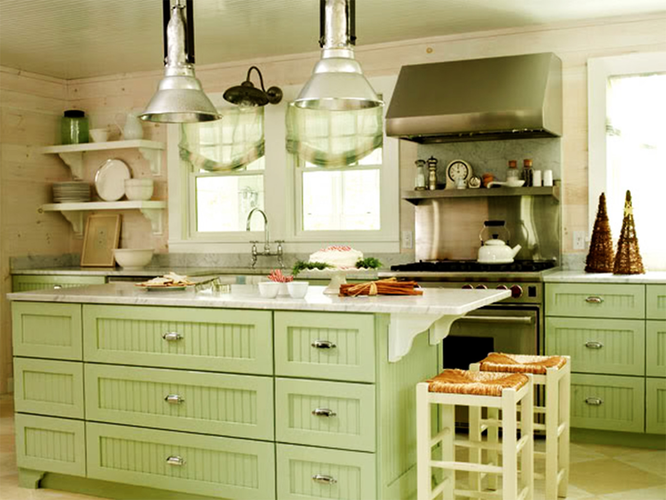 Painted Kitchen Cabinet Ideas Green And Yellow Walls 2017